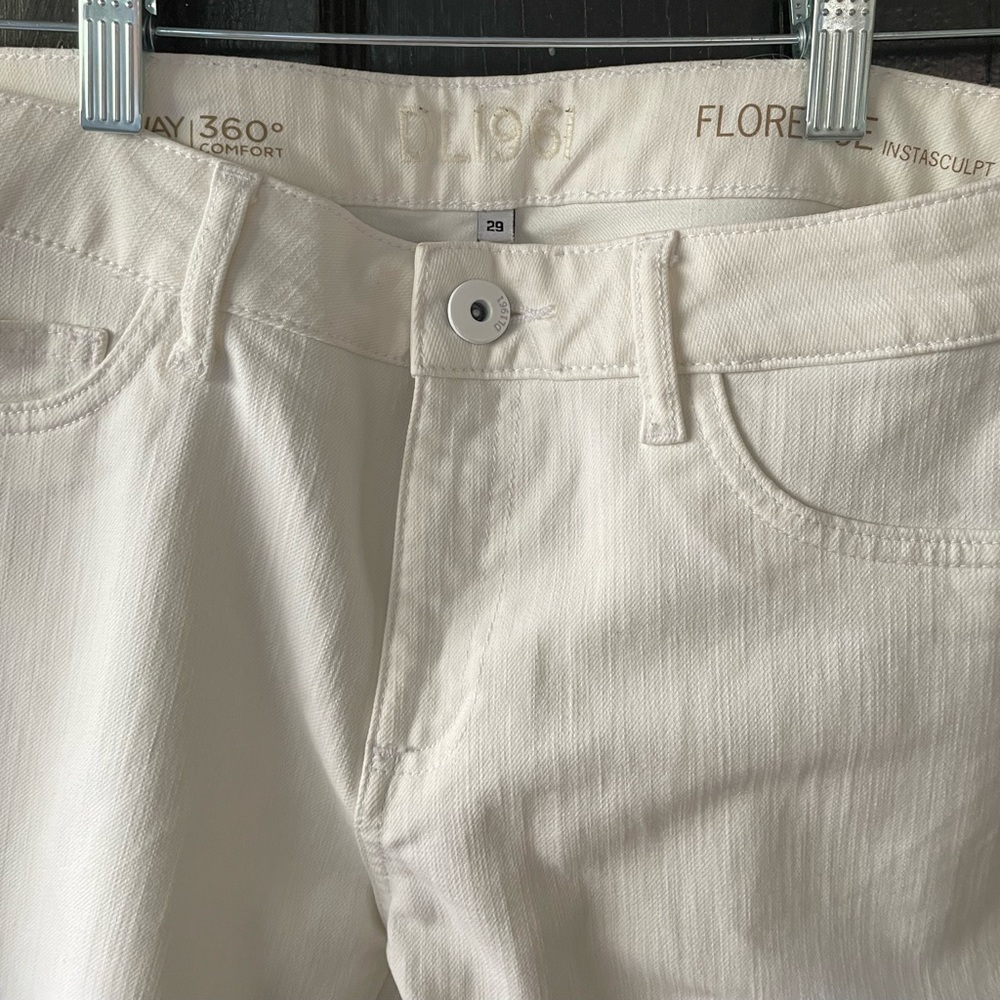 DL1961 Florence Instaculpt high rise white skinny jeans